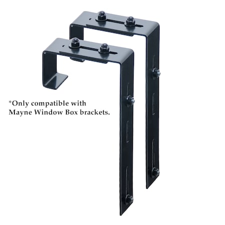 Mayne Mayne Adjustable Deck Rail Bracket 2-pack 3832